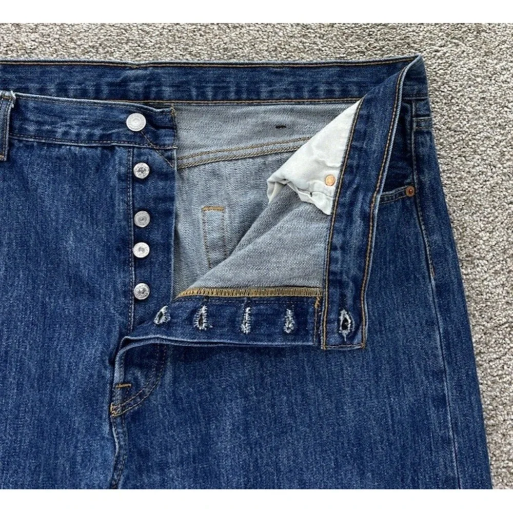 Levis 501 XX Jeans Mens‎ 42x30 Blue Original Stonewash 100% Cotton Made in Egypt